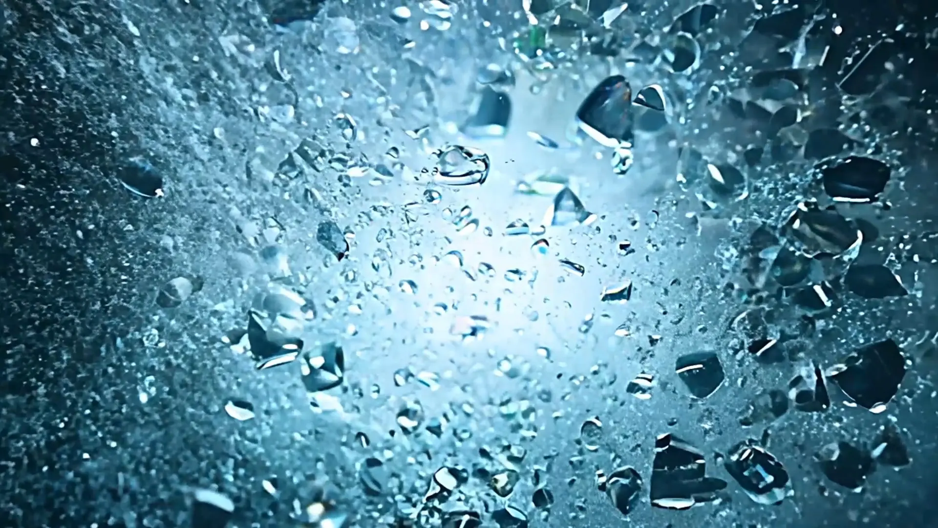 High-Impact Crystal Shatter Transition for Luxury Brand Intros